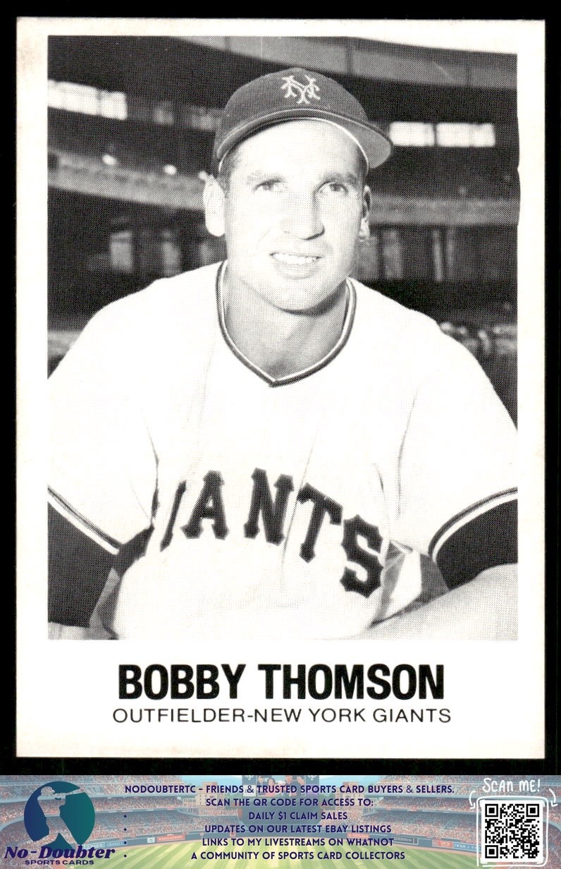 1977-84 Galasso Glossy Greats #39 Bobby Thomson New York Giants 3.2D