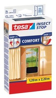 Tesa Fliegengitter Comfort Klettband TüR 2 X 0,65M : 2,2M, Anthrazit 55389-00021