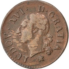 Monnaie, France, Louis XVI, Liard, Liard, 1782, Aix, TTB, Cuivre, KM:585.15