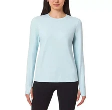 NEW Mondetta Ladies' Long Sleeve Active Top Light Blue Size XS F173