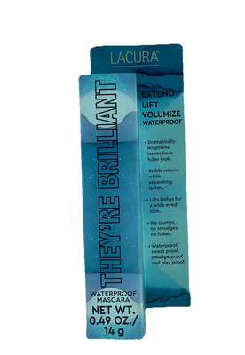 Lacura They're Brilliant Waterproof Extend Lift Black Mascara. SEALED IN BOX!