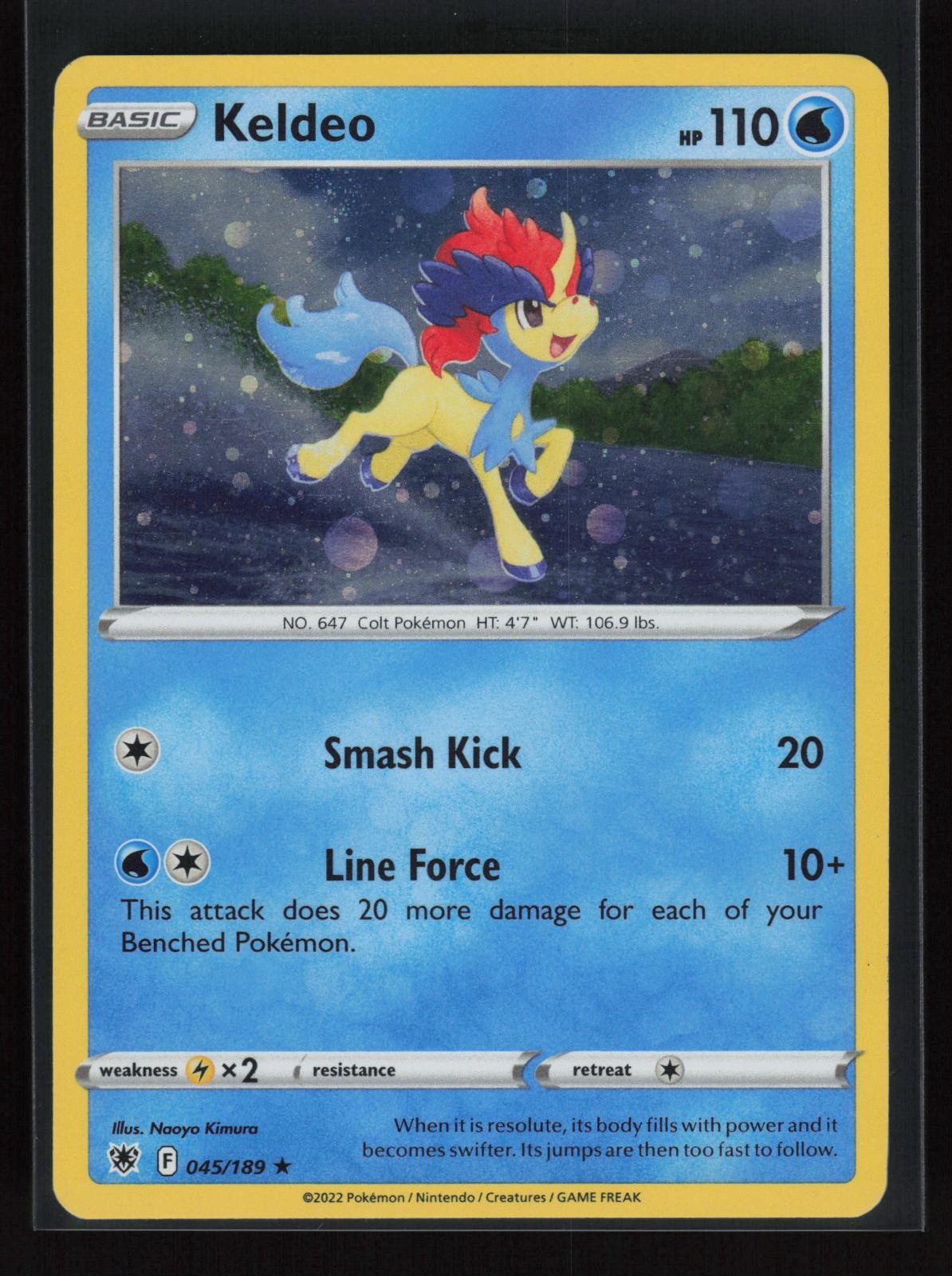 Keldeo Holo Rare Miscellaneous Cards & Products 045/189 Holo Lightly Played