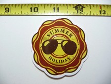 SUNGLASSES SUMMER HOLIDAY SMALL STICKER DECAL TRAVEL VACATION ON HOLIDAY
