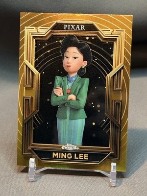 2025 Topps Pixar Gold Ming Lee Base Turning Red