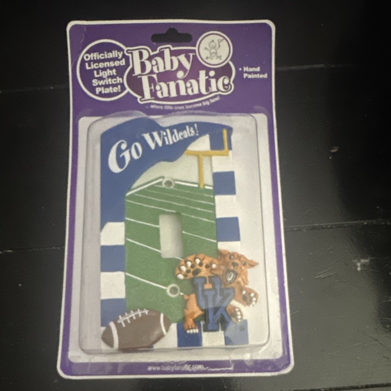 Baby Fanatic Kentucky Wildcats Football Light Switch Plate, Officially Licensed