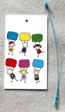 1000 ACCESSORIES HANG TAGS BOUTIQUE TAGS CUTE PRICE TAGS WITH 1000 PLASTIC LOOPS