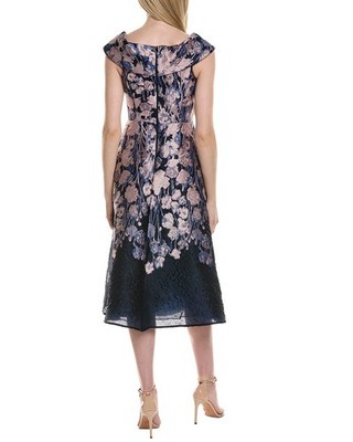 Teri Jon By Rickie Freeman Midi Dress Women's | eBay