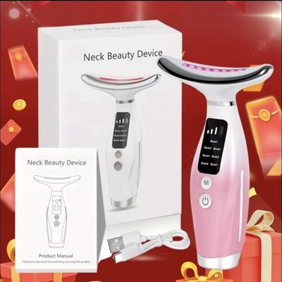 Chin and neck firming too tool for Wrinkles White Pink - rechargeable