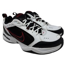 Nike Air Monarch IV Mens 13 White Black Varsity Red Training Shoes 415445-101