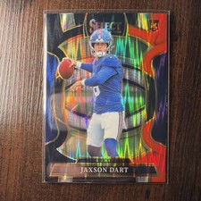 2025 Panini Select #93 Jaxson Dart Red and Blue Prizm Shock