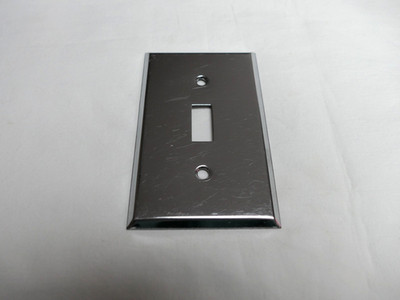NOS Chrome-Plated Single Toggle Switchplate