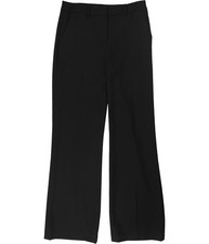 Calvin Klein Pantaloni Donna Tinta Unita Casual Gamba Larga, Nero, 2