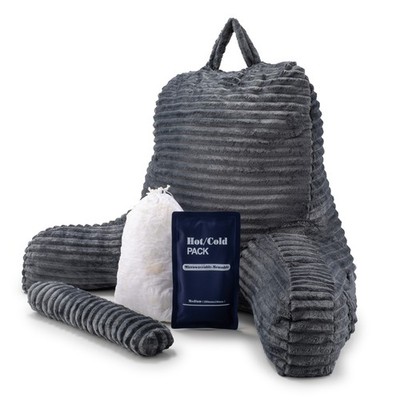 Lesekissen zur Rückenstütze im Bett Big Memory Foam Kissen + H&C Gel Pad