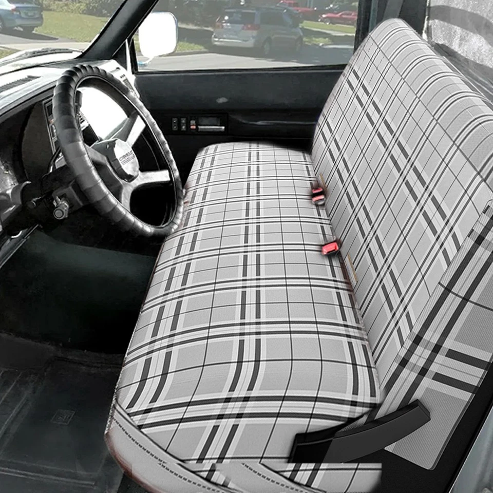 Cubierta de asiento de banco delantero tamaño completo para Dodge W150 W250 D150 D250 57" Foto 2 de 4