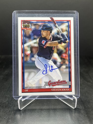 2026 Topps Series 1 Steven Kwan Red Foil (RAW)