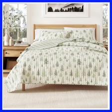 Lodge Quilt Set - 3-Piece Full/Queen Size Rustic Bedding Set - Lightweight, A...