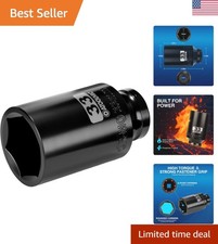 High-quality 33mm Deep Impact Socket - 12 Inch Drive With Anti-slip Grip High-quality 33mm Deep Impact Socket - 12 Inch Drive With Anti-slip Grip
