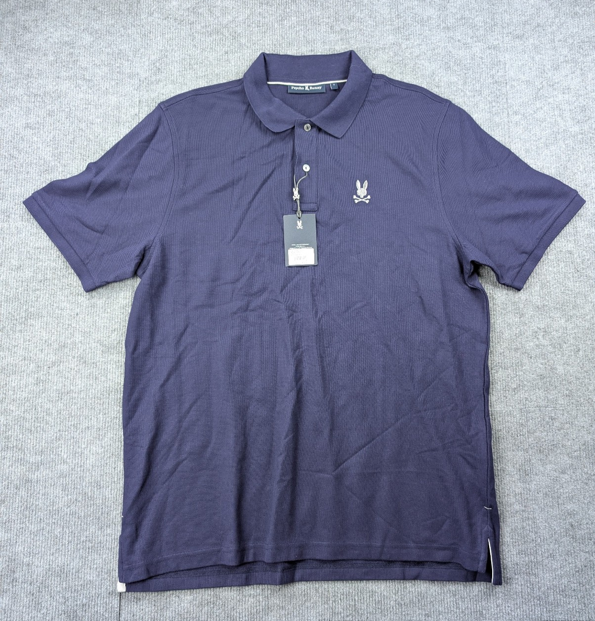 Psycho Bunny Alexander Pique Polo Mens XL 7 Pima Cotton Golf Classic Preppy Blue