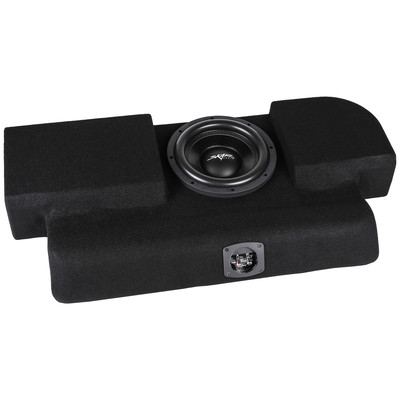 NEW SINGLE 10'' 800W PORTED LOADED SUB BOX FITS 2015-2025 FORD F-150 SUPER CAB