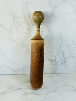 Vintage Wooden Pestle Masher Canning Utensil Country Rustic Cooking
