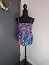 J. Crew Tie Back Strappy Top in Tropical Floral Print - 8