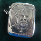Rare Victorian Stg Silver Vesta Match Safe h m 1899 Sheffield future Edward V11