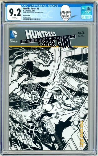 George Perez Pedigree Copy CGC 9.2 Worlds' Finest #2 Variant Power Girl Huntress - Picture 1 of 2