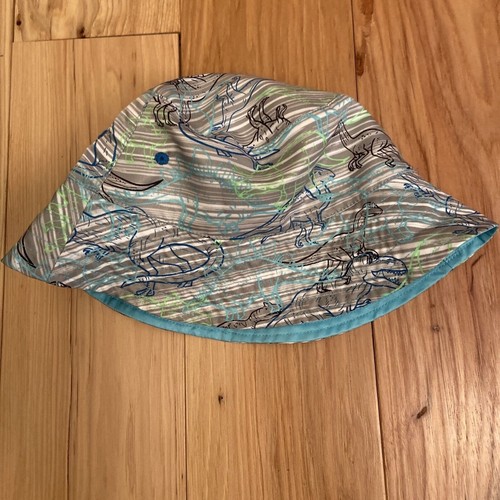 UV Skinz Kids 2 piece Boys Swim Set Dinosaur Blue Gray with Hat Size 5 SPF 50 - Picture 5 of 8