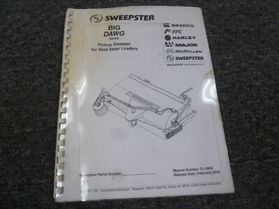 Sweepster BIG DAWG Pickup Sweeper for Skid Steer Loaders Owner Operator