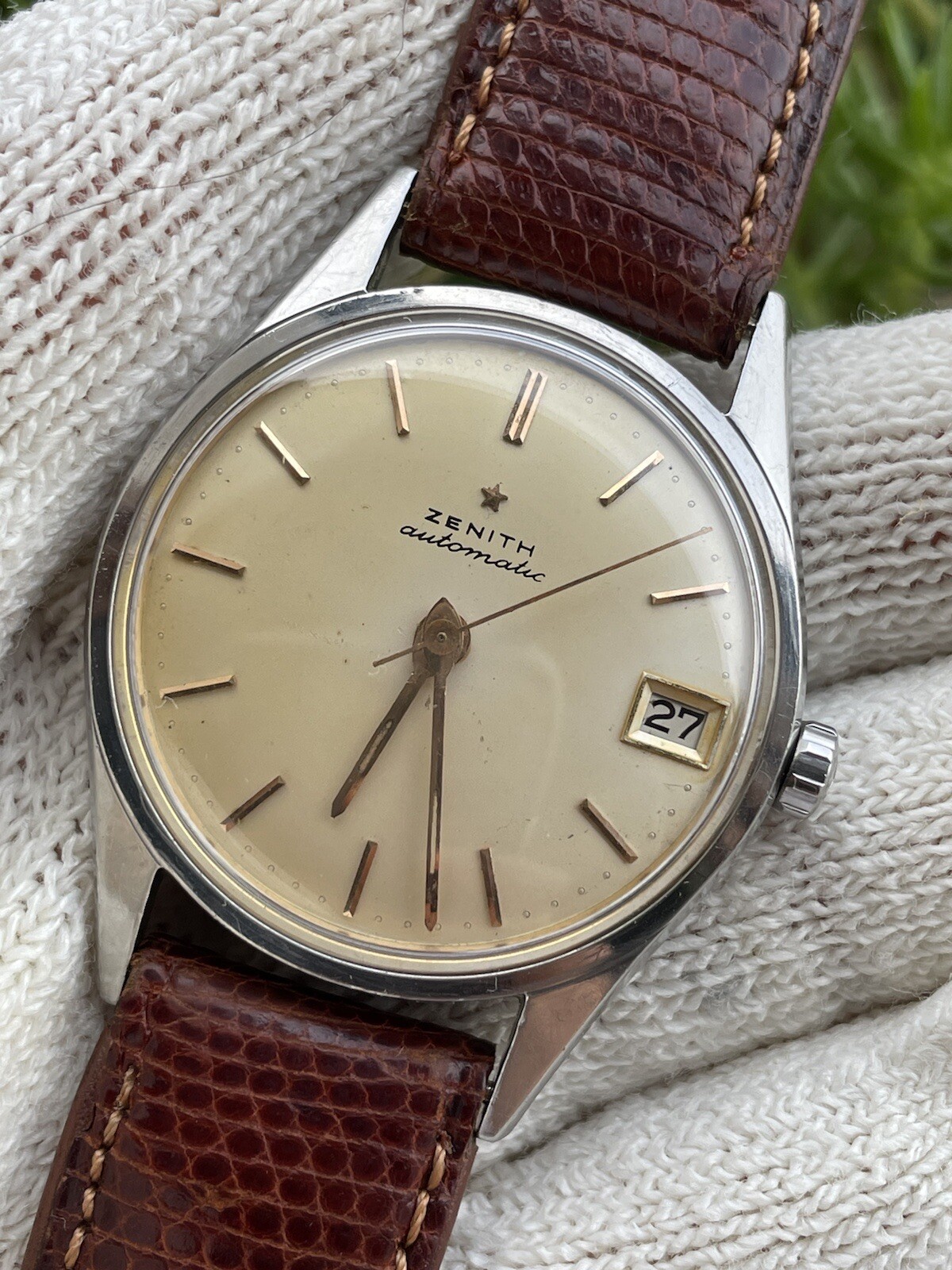 ZENITH CAPTAIN WATCH AUTOMATIC CAL.71 BUMPER MENS… - image 5