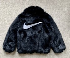 Nike Nikelab Ambush Yoon Collab Reversible Faux Fur Bomber Jacket/ Black- Sz Med
