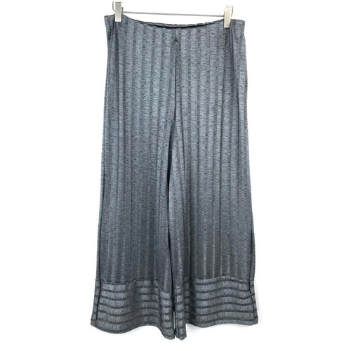 Zara Trafuluc Gray Silver Ribbed Wide 