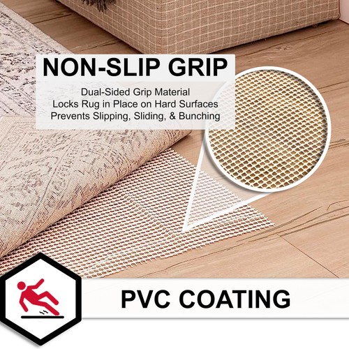 Mohawk Home 2’ x 6’ Non Slip Rug Gripper Utility Rug Pad Grips Keeps Area Rug... - Picture 3 of 9