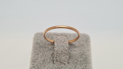 Alliance En Or Rose 18 Carats – Taille 53, Poids 1g, Neuf Avec étiquettes