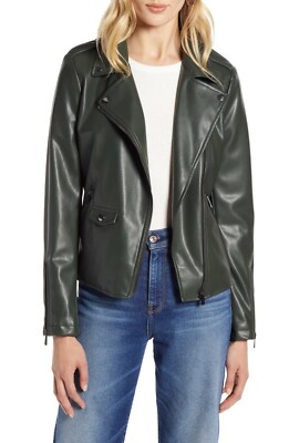 dark green moto jacket