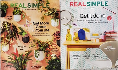 Real Simple Magazine May 2024 Get it Done April 2024 Nature Declutter New