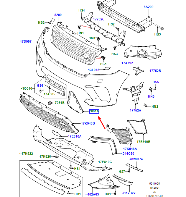 アクセサリー Range Rover Parts Catalogue 1992-1995 Range Rover 1992 to 1994 MY Plus Classic 1995 MY (Land Rover