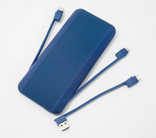 HALO 10,000mAh Portable Battery Pack - Micro USB - USB-C - Loyal Blue