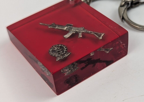Carabina Israel pistola GALIL rifle de asalto IDF llavero militar logotipo IMI de colección - Imagen 4 de 7