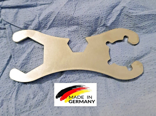 Gasflaschenschlüssel aus 3 mm Edelstahl für Druckminderer Druckregler Gasflasche