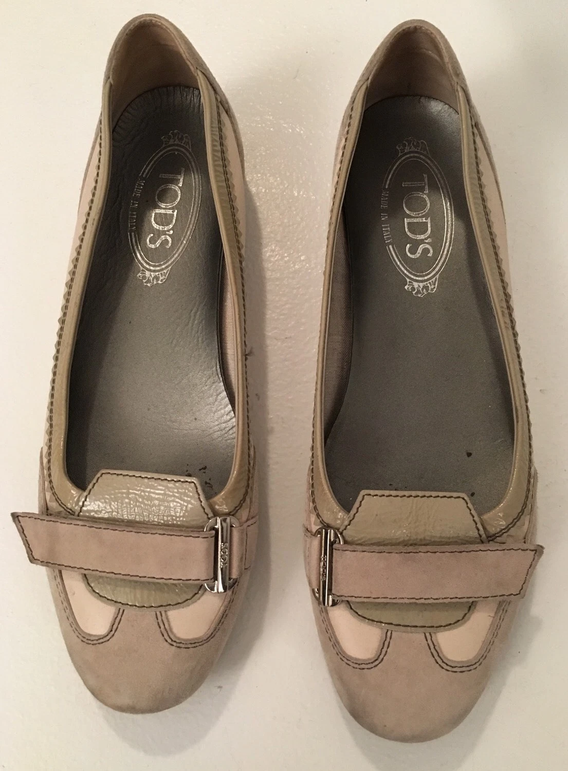 TOD’S Scarpe mocassini Tods beige scamosciati taglia EU 38 5 US 8 5