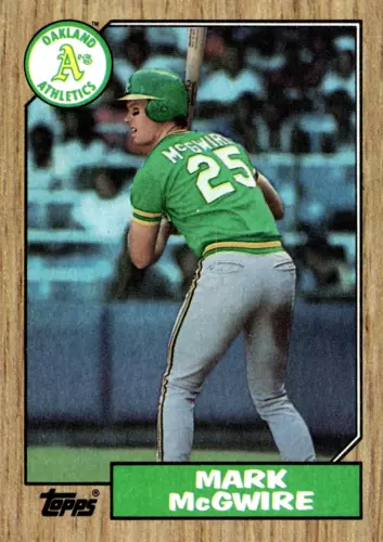 1987 Topps Mark McGwire #366 Rookie Oakland Athletics (Mint) - Free Shipping