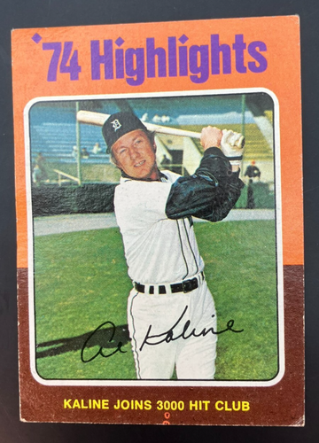 1975 Topps Al Kaline #4 74 Highlights - 第 1/2 張圖片