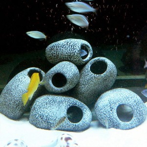 Cichlid Stone Rock Cave Aquarium Fish Tank Ornament Decoration