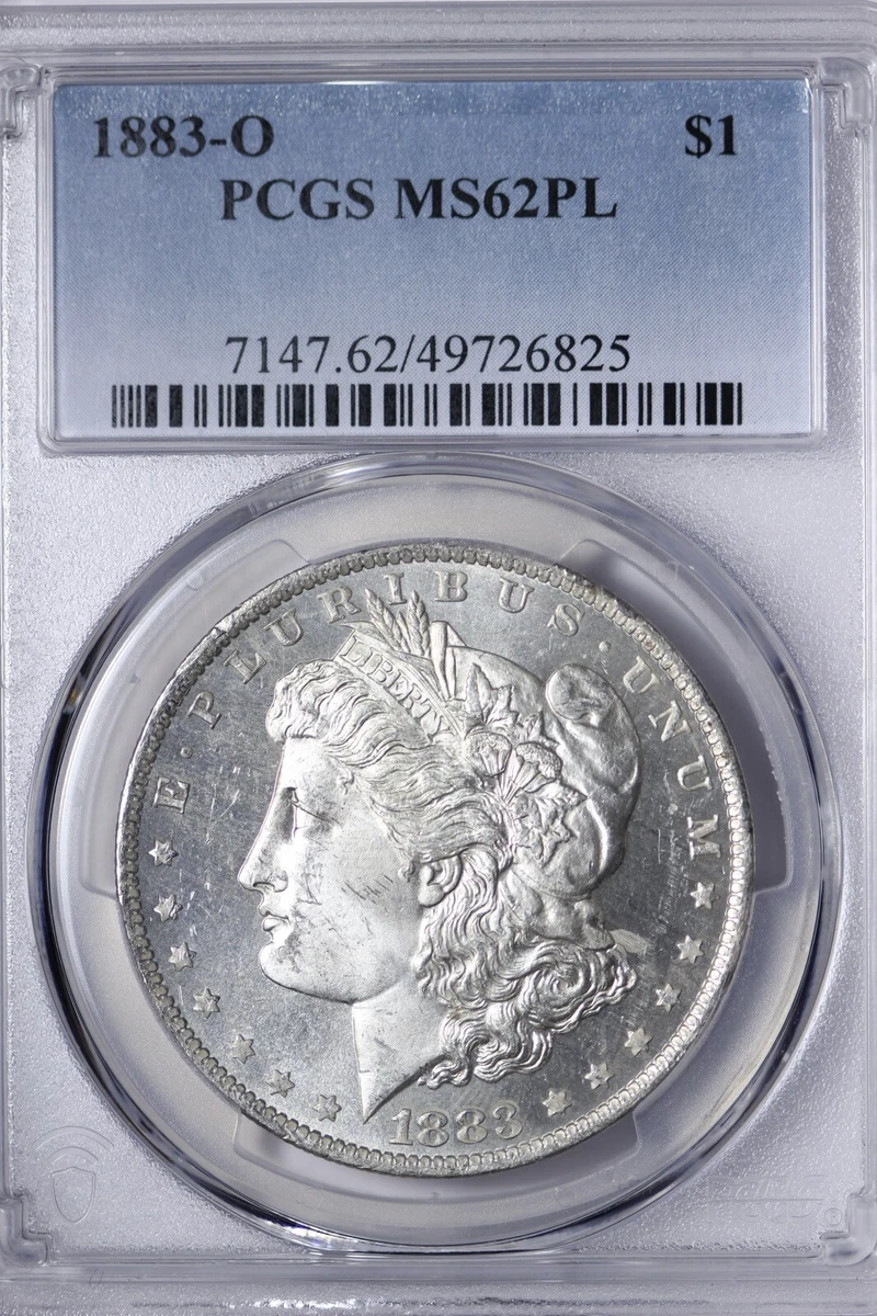 Uncirculated MS 62 Graded 1883 Year Morgan US Dollars (1878-1921