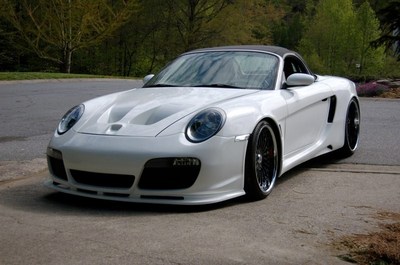 Porsche 986 Boxster to 997 Turbo GTO widebody conversion 1997 to