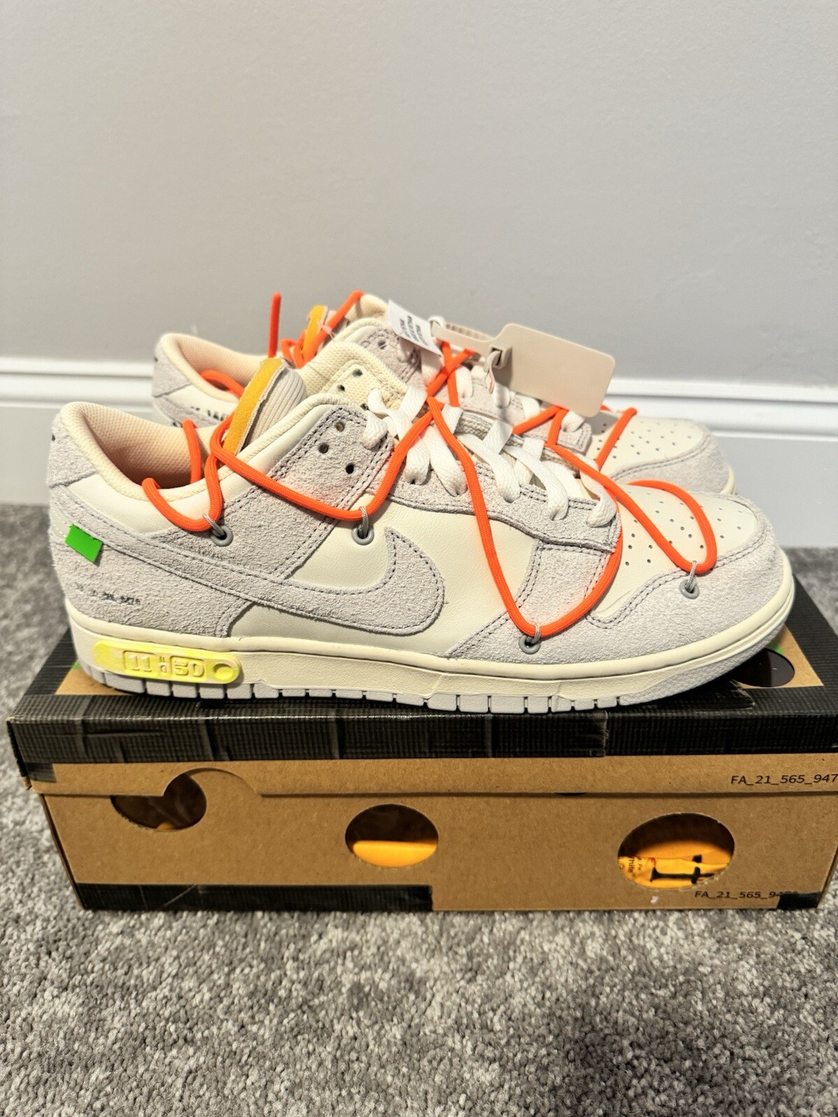 OFF WHITE X NIKE Nike Off White x Dunk Low 11 di 50 taglia 11