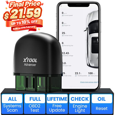 XTOOL AD20 PRO Car OBD2 Scanner Code Reader BT Auto Full System Diagnostic Tool