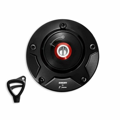 Ducati Rizoma Tank Cap Fuel Tank Closure Aluminum Black Supersport
