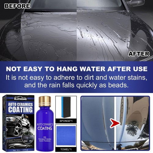 30ml 9H Anti-Kratzer Auto Flüssige Keramik Coat Super Hydrophobe Glas Kit 2025 - Picture 9 of 12